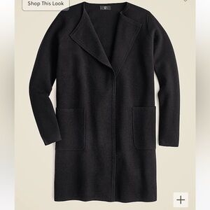 VERY GENTLY USED J.CREW JULIETTE COLLARLESS SWEATER-BLAZER